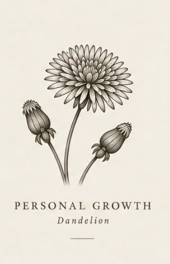 COLLECTION No. 01 · Personal Growth Engraving · Dandelion