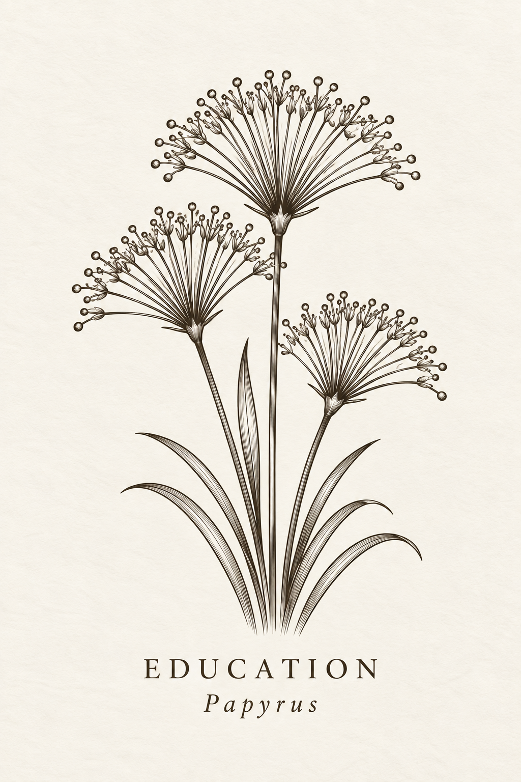 COLLECTION No. 01 · Education Engraving · Papyrus