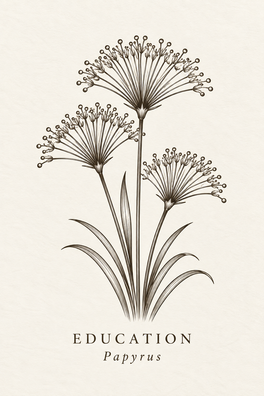 COLLECTION No. 01 · Education Engraving · Papyrus