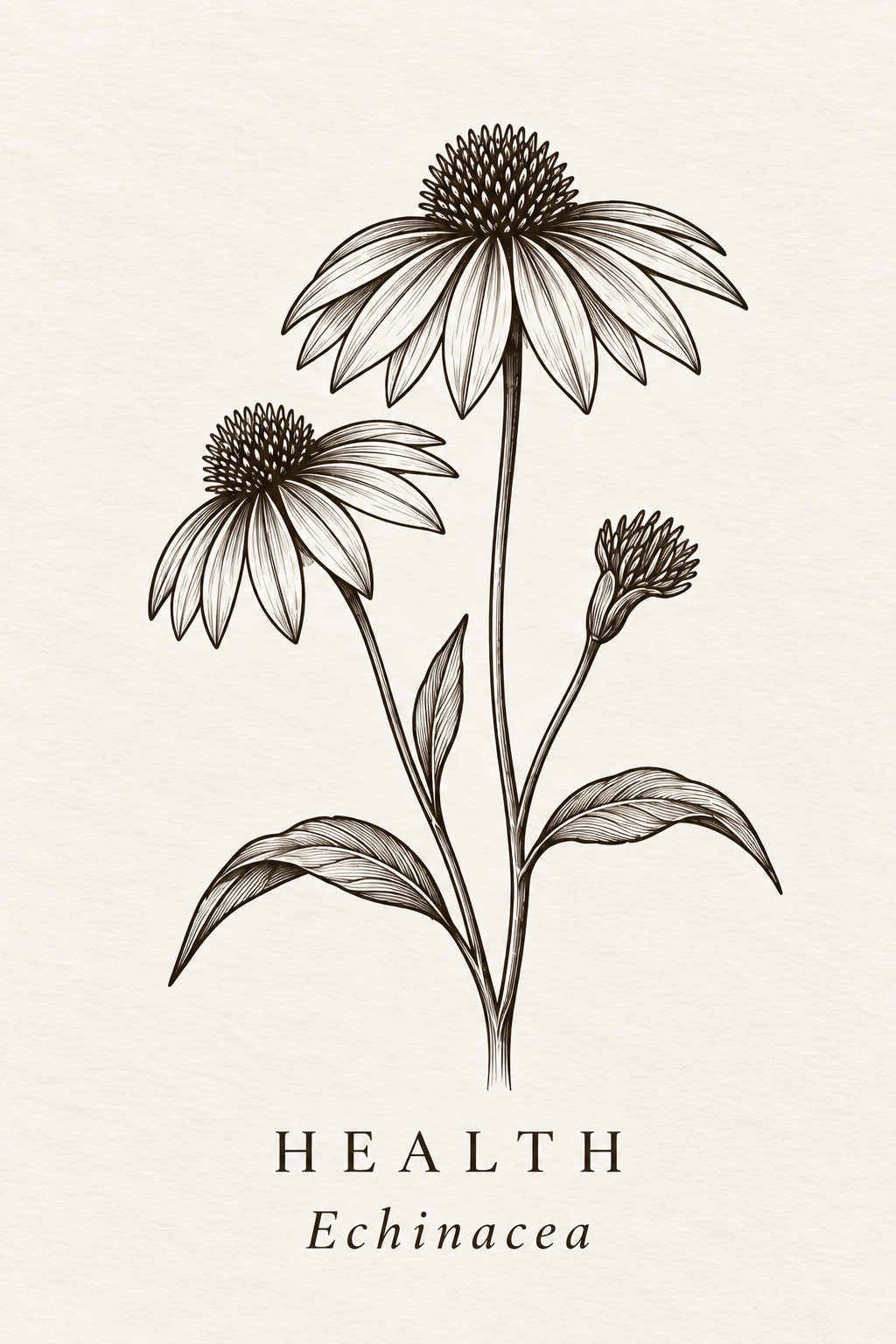 COLLECTION No. 01 · Health Engraving · Echinacea