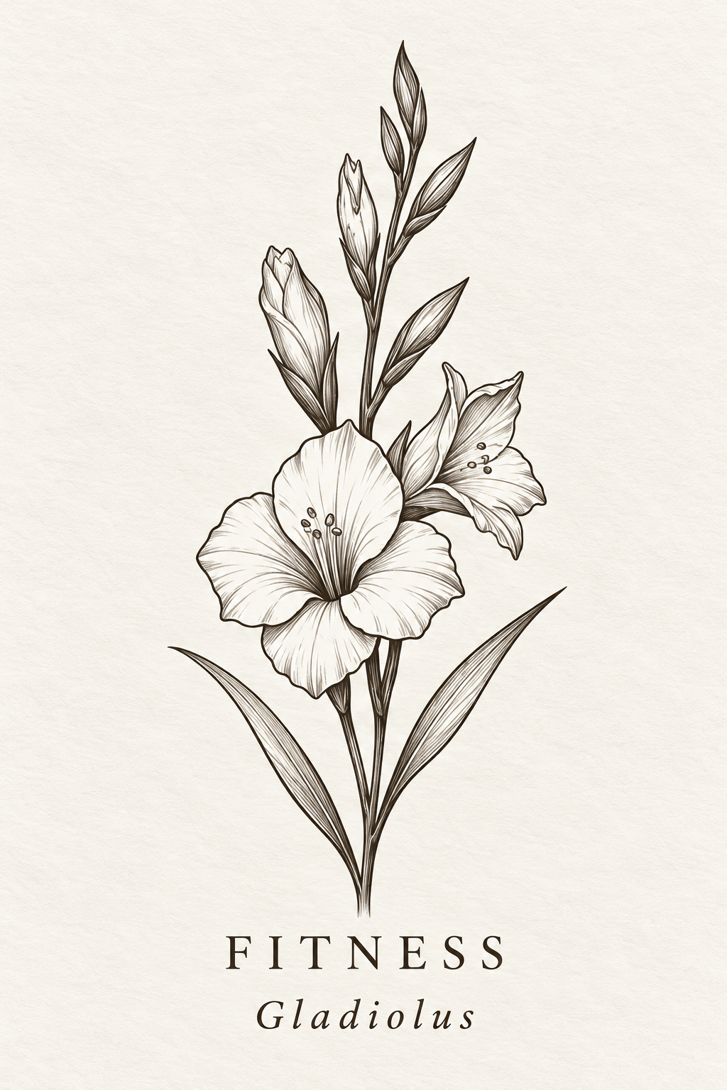 COLLECTION No. 01 · Fitness Engraving · Gladiolus